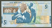 Scotland, P-365, 2005 Royal Bank of Scotland, 5 Pounds "Jack Nicklaus" note, GemCU